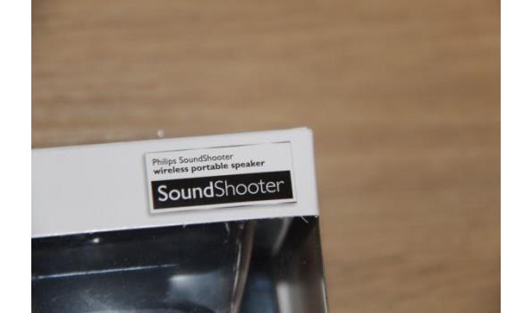 Nieuwe draagbare mini speaker PHILIPS, type SOUND SHOOTER SBT30